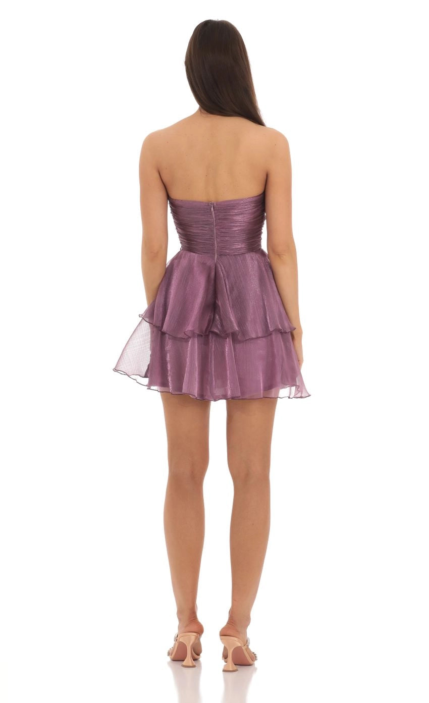 DingJi Wedding Enchanting Petals, Ruffle Edges, Off Shoulder, sheer, layered folds Homecoming Dresses